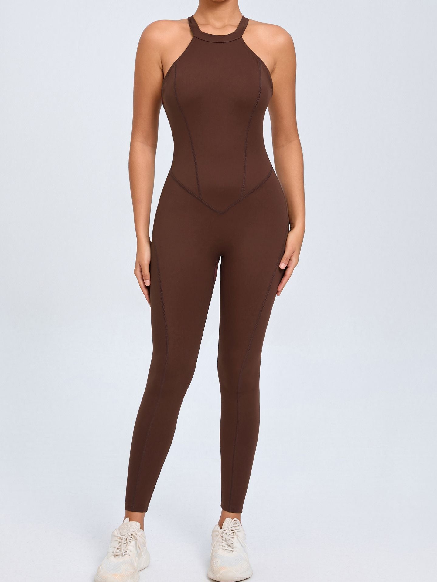 ZASUWA Women's Sexy Backless Hollow Out V-Neck Waist Scrunch Bum Jumpsuit - Perfect for Night Out, Party, and Date Night