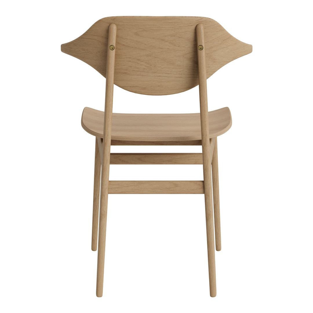 Bufala Dining Chair - Modern Wooden Dining Room Chair with Upholstered Seat - Perfect for Kitchen, Dining Room, and Home Office