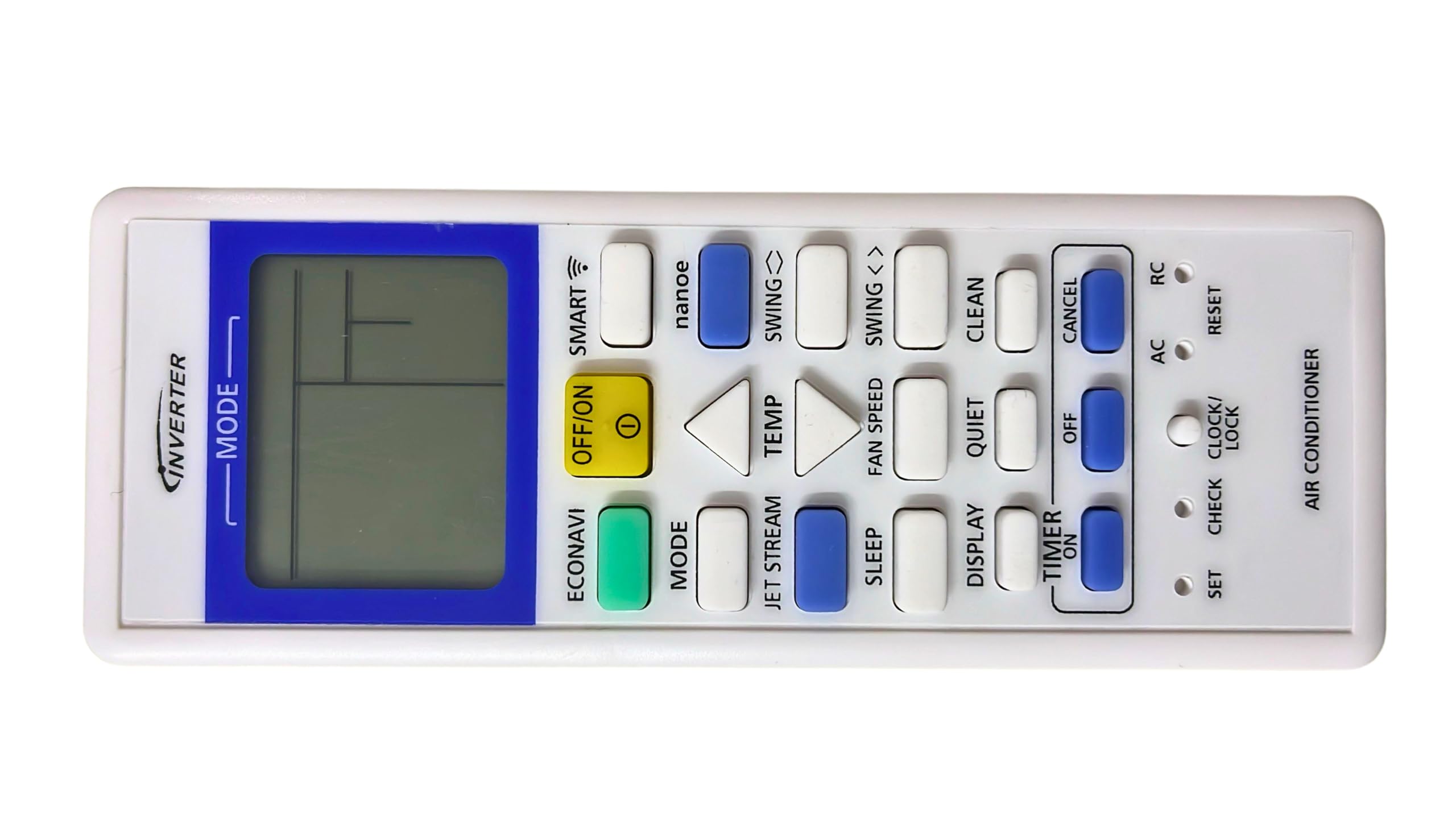 Universal AC Remote Control AC-157F Compatible for Panasonic Air Conditioners - Replacement Remote for Home & Office Cooling Systems