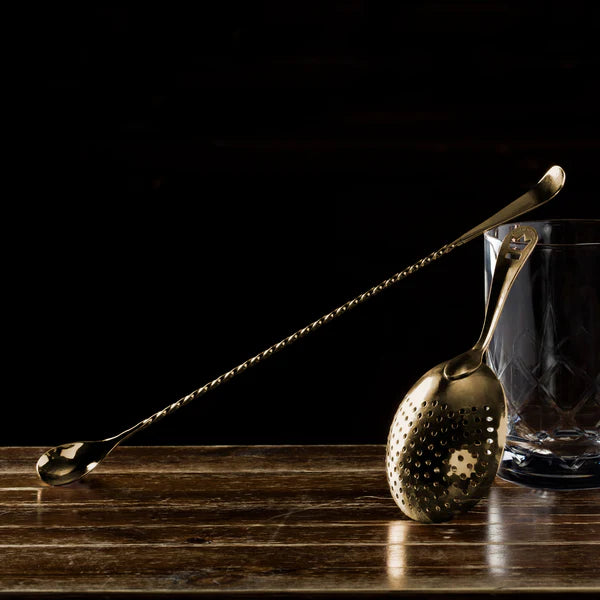 Premium Cocktail Kingdom Hoffman Bar Spoon - 33.5cm Stainless Steel Mixing Tool for Bartenders - Perfect for Crafting Cocktails, Stirring Drinks & Bar Accessories