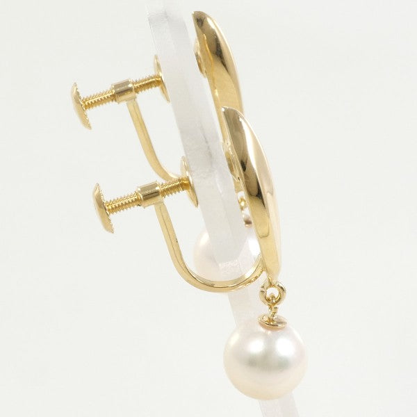 18K Yellow Gold Pearl Earrings for Women – Elegant & Timeless Pearl Stud Earrings – Perfect for Weddings, Parties & Special Occasions