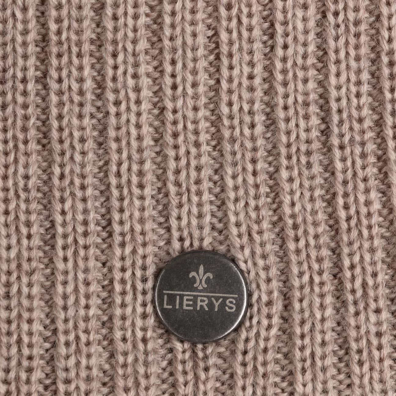 Lierys Fine Rip Merino Wool Beanie for Men & Women - Soft Warm Winter Hat for Skiing, Hiking & Outdoor Activities