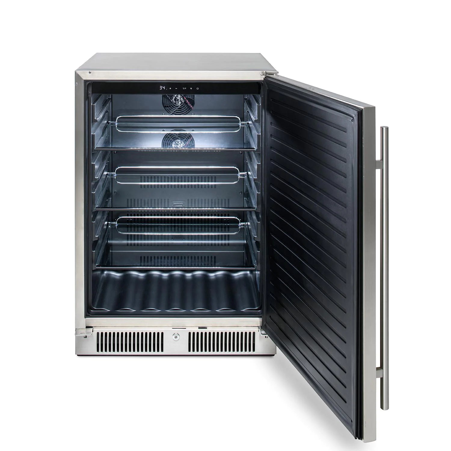 Blaze 24 Inch 5.5 Cu. Ft. Outdoor Rated Compact Refrigerator - Energy Efficient Mini Fridge for Patio, Garage, RV & Dorm Rooms - BLZ SSRF 5.5