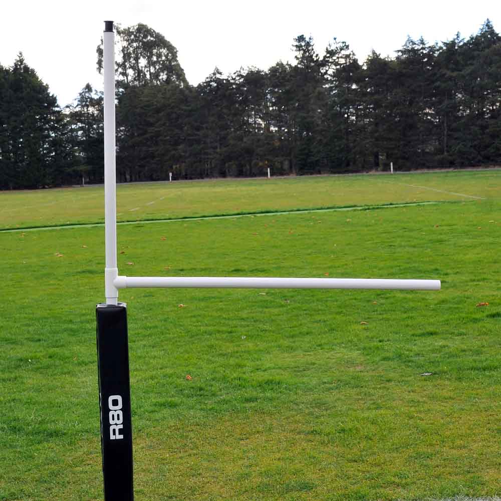 R80 Junior Portable Rugby Goal Posts - Lightweight & Adjustable for Kids & Youth Training - Perfect for Backyard, School, and Club Practice