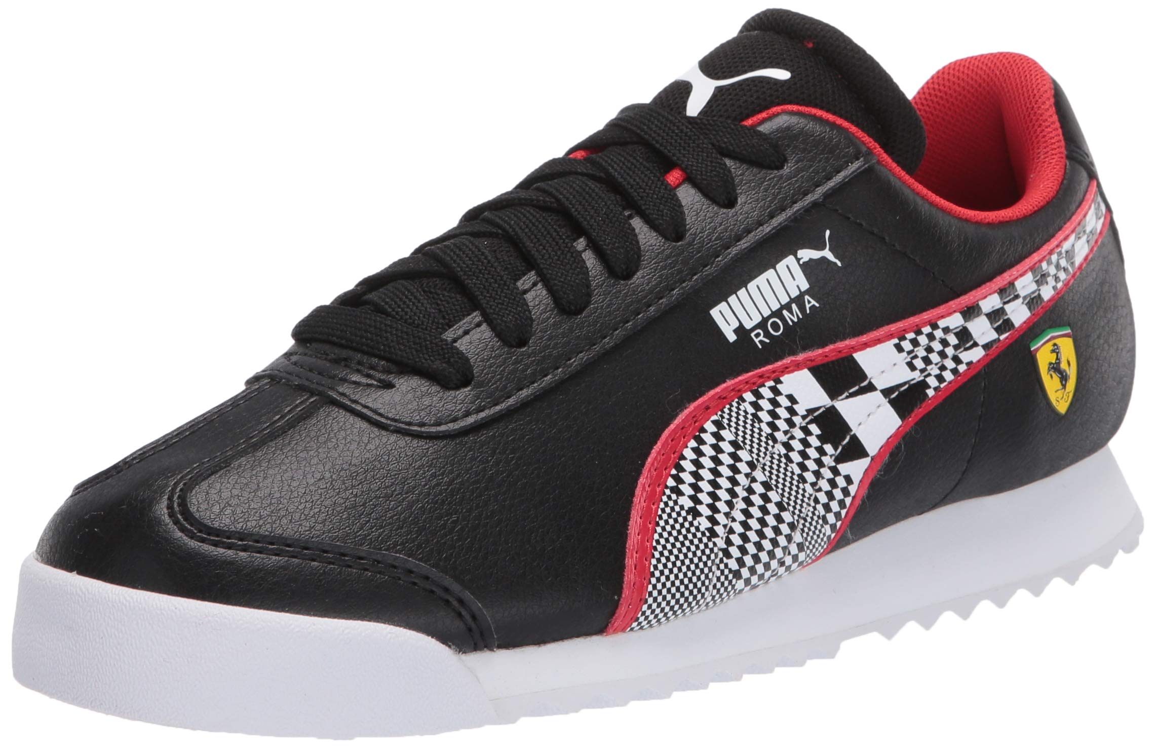 PUMA Unisex Kids Ferrari Roma Sneakers - Lightweight Running Shoes for Boys & Girls - Perfect for School, Sports & Casual Wear