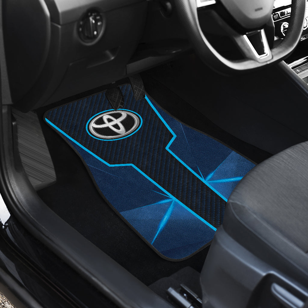 Premium All-Weather Toyota Blue Car Floor Mats - Heavy Duty Custom Fit for Toyota Models (210101) - Perfect for Road Trips, Daily Commutes & Off-Road Adventures