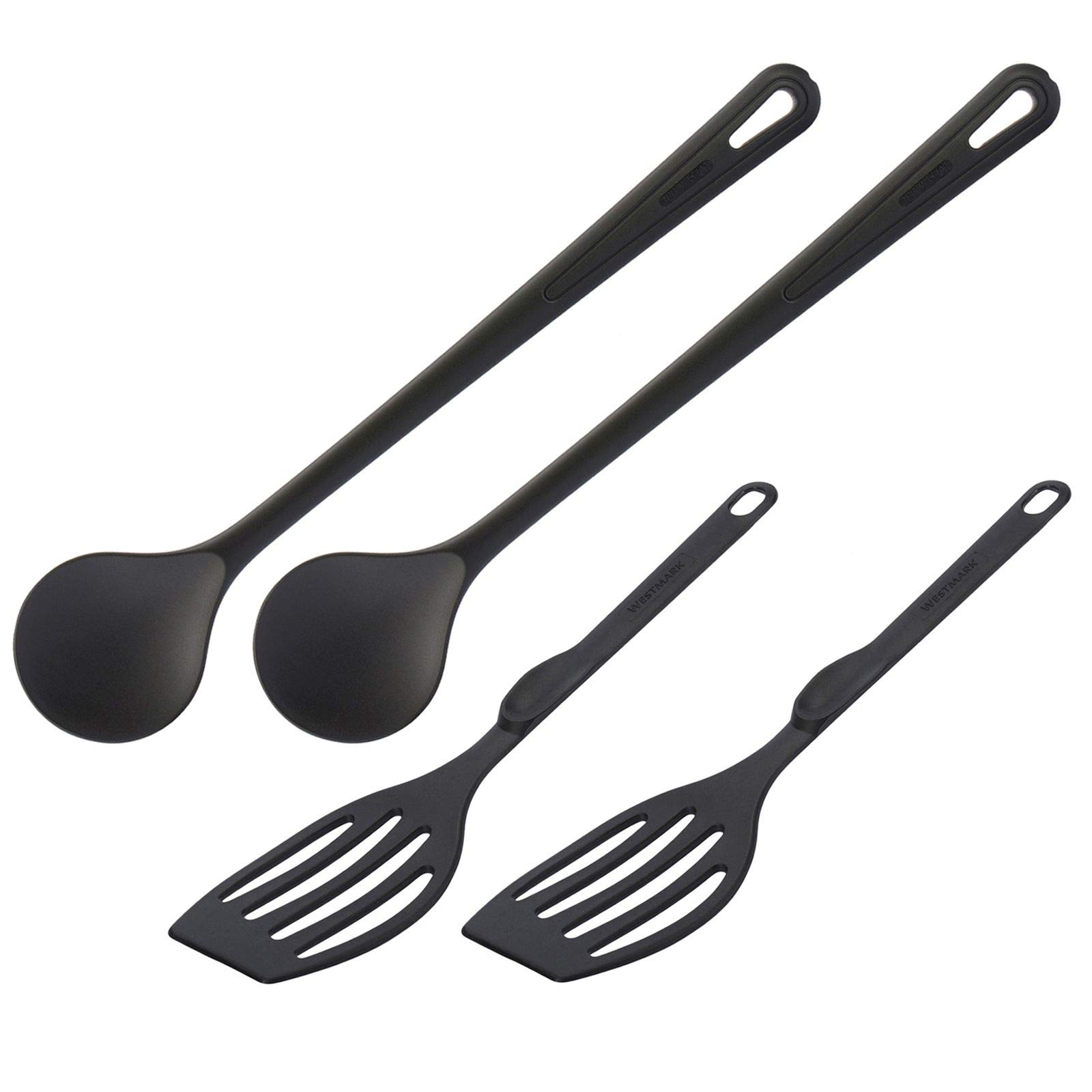 Westmark 5-Piece Kitchen Utensil Set - Nylon Spatula, Mixing Spoon, Slotted Spoon, Ladle & Turner - Heat-Resistant Non-Stick Cooking Tools for Baking, Frying & Serving - Dishwasher Safe Kitchen Gadgets