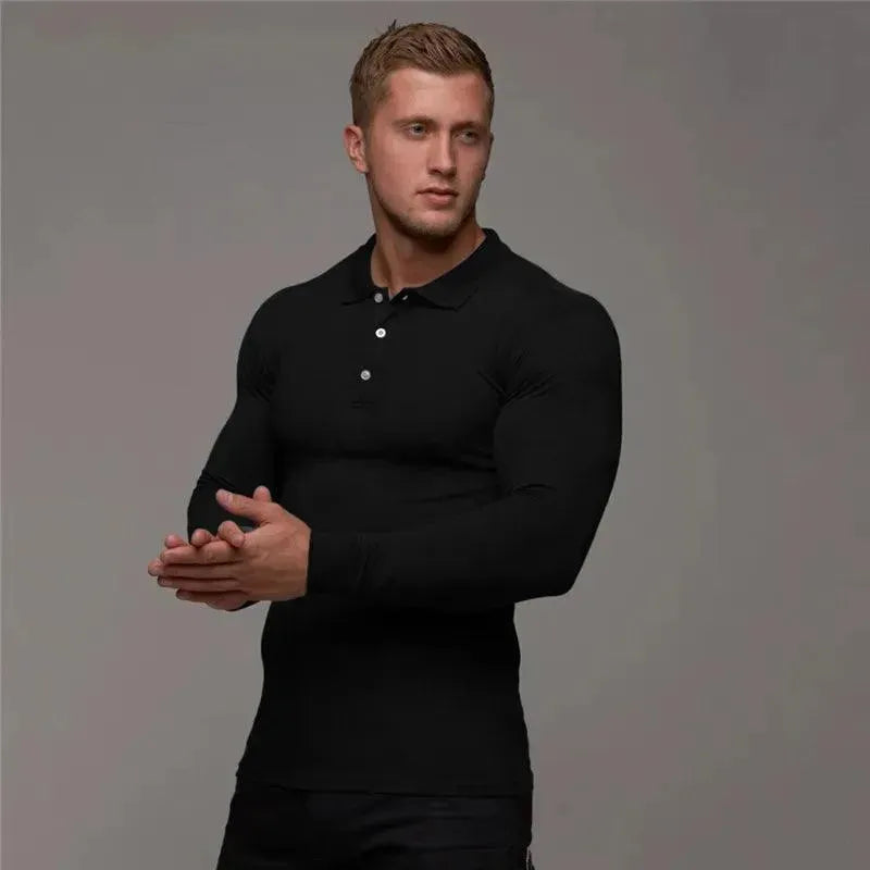 Classic Fitness Cotton Men's Polo Shirt - Breathable & Comfortable Workout Shirt for Gym, Running & Casual Wear