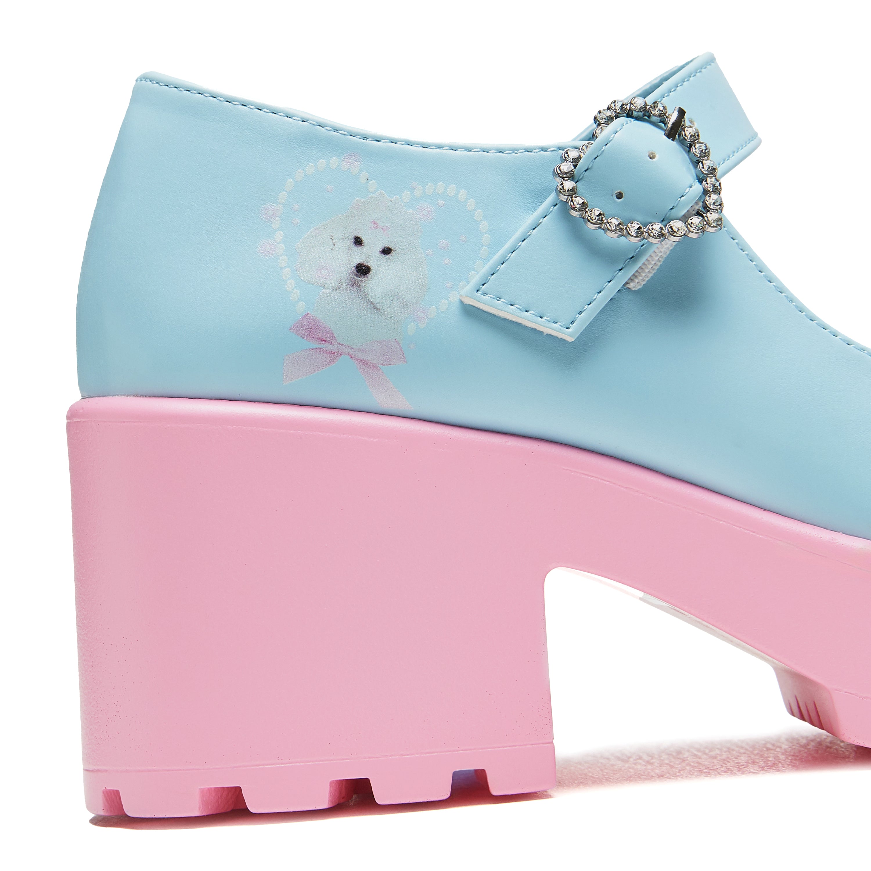 Tira Mary Janes Shoes - Poodle Princess Edition | Cute & Comfortable Flats for Women | Perfect for Casual Wear, Office & Special Occasions