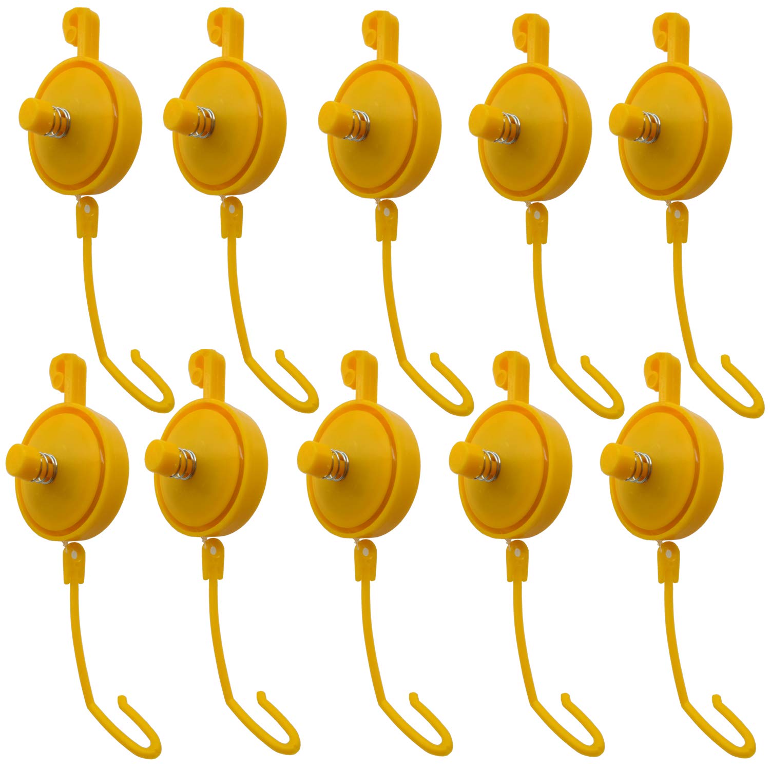 Adjustable Plant Yoyo Grow Hanger with Stopper - 10 Pack Indoor Plant Support for Hanging Baskets, Vines & Climbing Plants | Perfect for Home, Office & Garden Decor