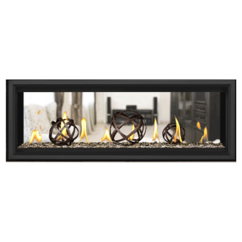 Napoleon Vector 50 See-Through Linear Direct Vent Gas Fireplace LV50N2 - Modern Heating Solution for Living Rooms & Patios