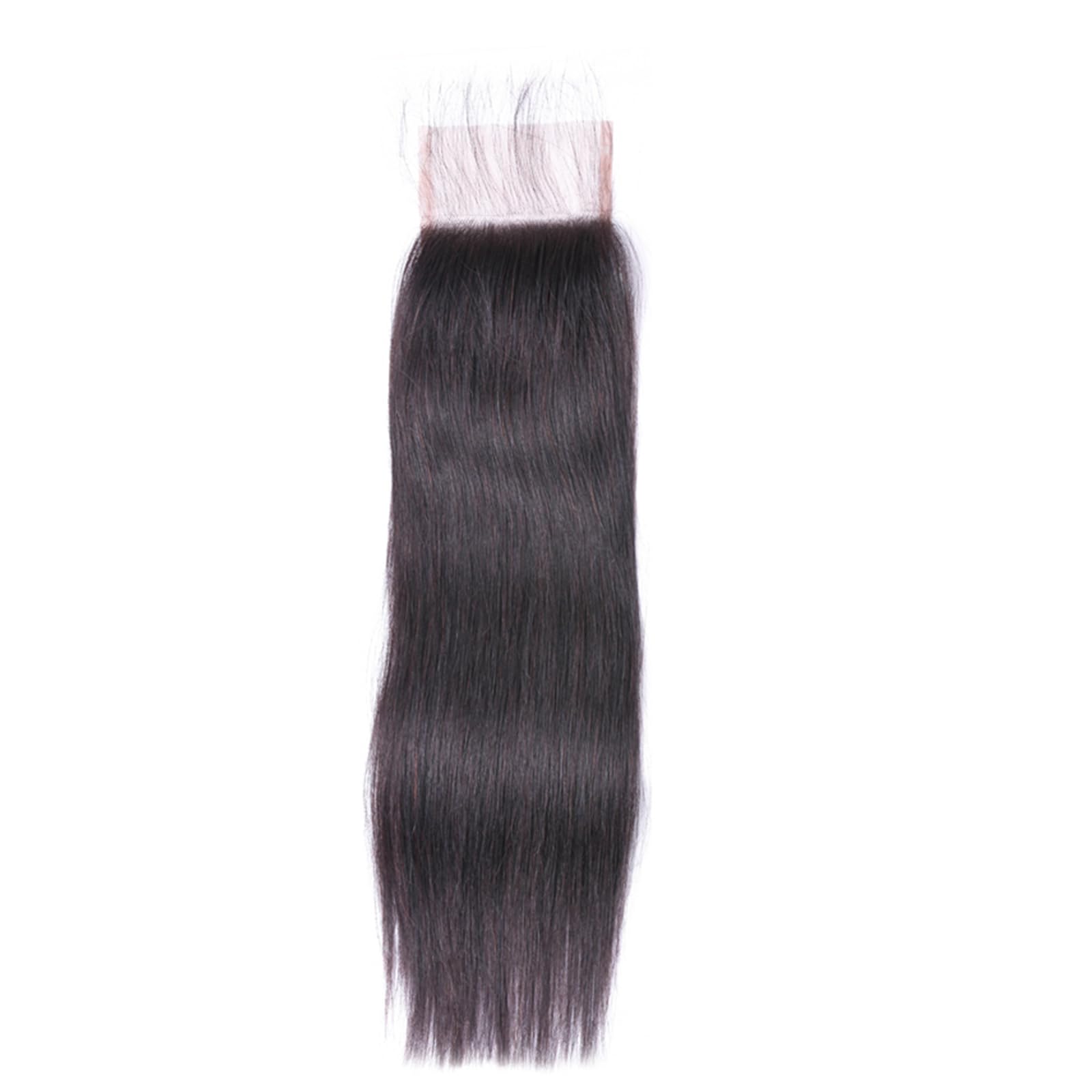 ALLRUN 100% Unprocessed Brazilian Straight Virgin Human Hair Bundles with Closure - 3 Bundles + Free Part (22, 24, 26 Inches + 20