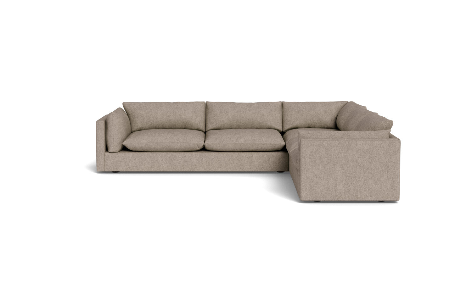 SoCo 124 Corner Sectional Sofa - Modern L-Shaped Couch with Storage & Recliner for Living Room, Family Room, or Home Theater - Comfortable Fabric Upholstery & Sturdy Frame