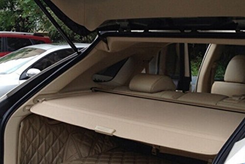 Retractable Cargo Security Trunk Cover for 2010-2015 Lexus RX270 RX350 RX450H - Beige | Gap-Free Design | Perfect for Road Trips & Grocery Hauling