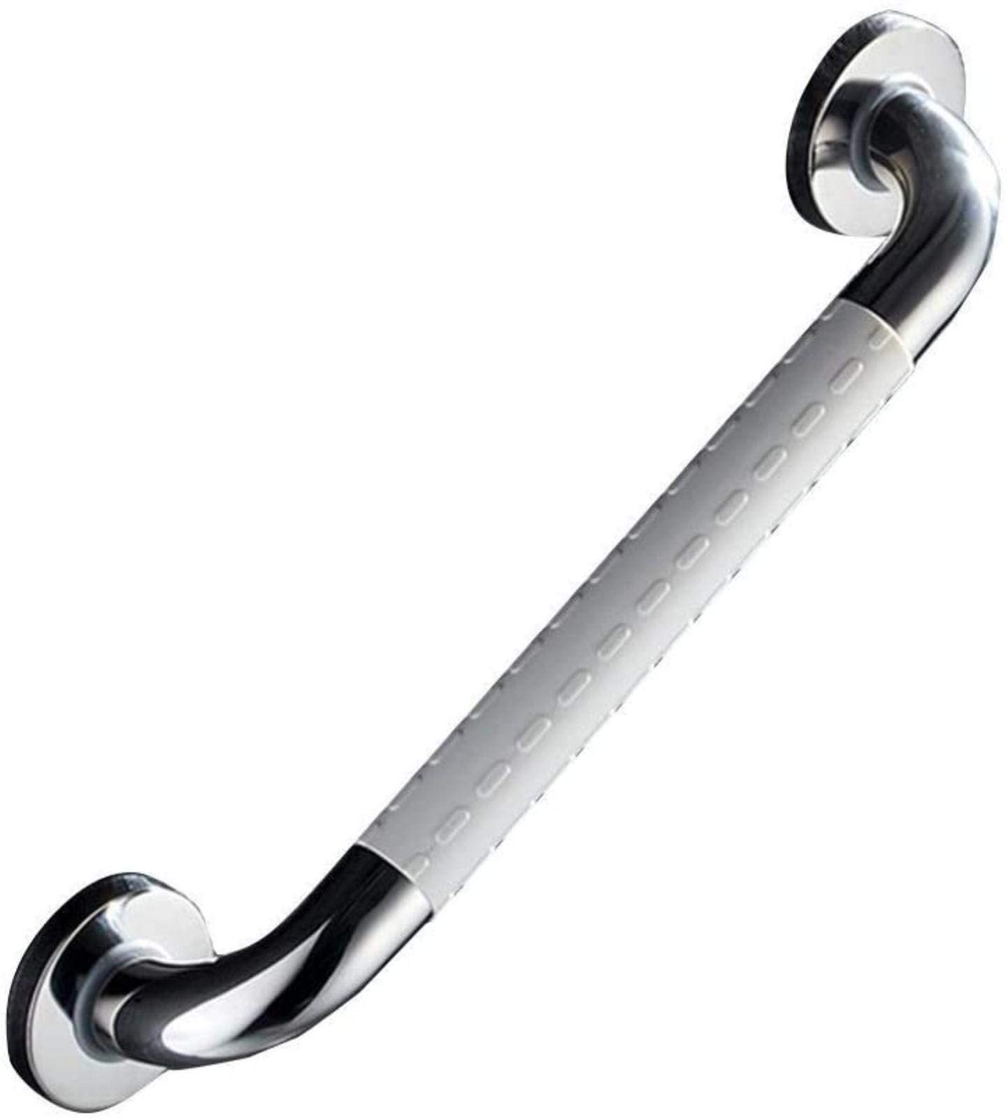 Non-Slip Suction Cup Grab Bar for Bathroom - Safety Support Hand Rail for Elderly, Disabled & Children - Shower & Toilet Assist Handle (Gray) - Perfect for Wet Floors, Slippery Showers & Mobility Assistance