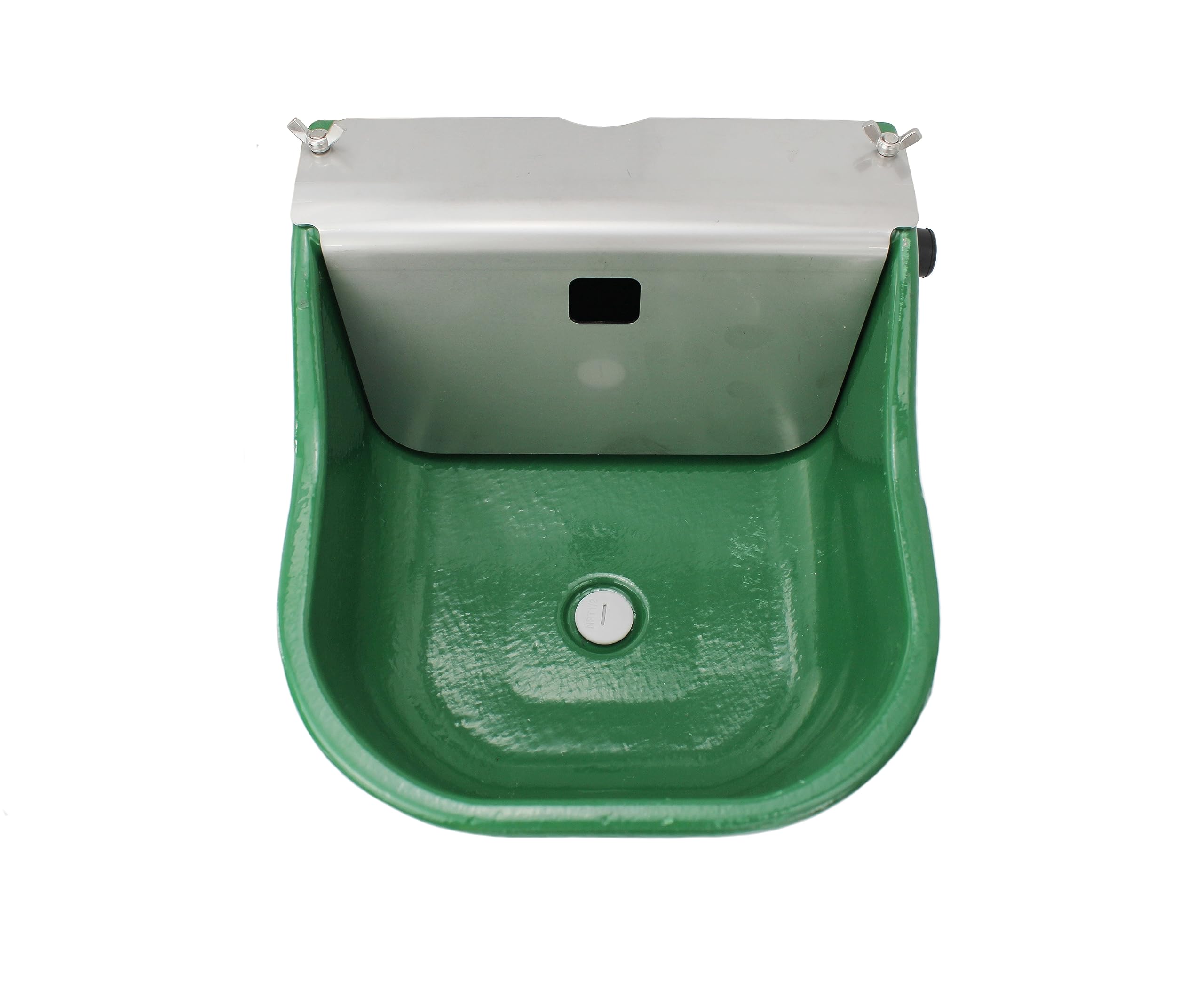 Heavy Duty Automatic Livestock Waterer for Horses, Cattle, Dogs - Extra Large Cast Iron Farm Animal Water Dispenser with Drainage Hole - Perfect for Pastures, Barns & Outdoor Ranches