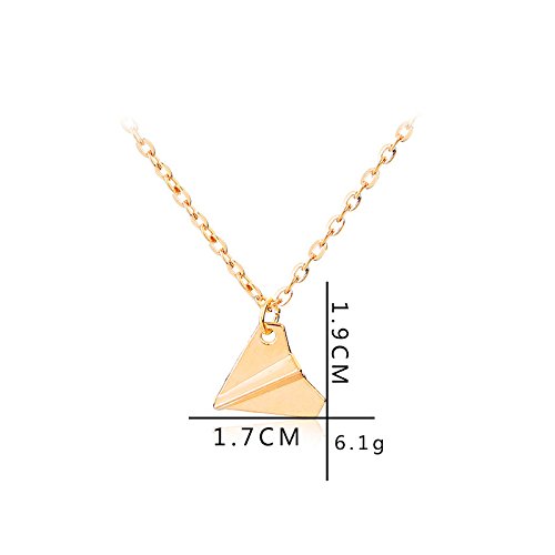 Stylish Paper Airplane Pendant Necklace - 3Pcs Travel Inspired Jewelry for Women & Men | Perfect for Travel Lovers, Aviation Enthusiasts & Unique Gift Ideas