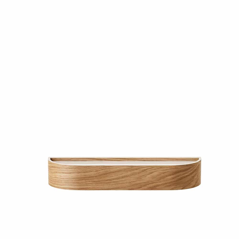 AUDO CPH Epoch Floating Wall Shelf - Natural Oak Wood - 2 Size Options - Perfect for Living Room, Bedroom & Office Storage Decor