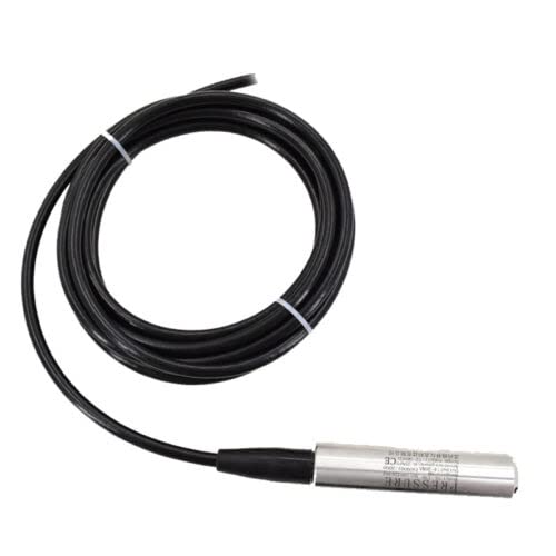 DC 24V Submersible Liquid Level Sensor Transmitter - 4-20mA Output Water Level Detector for Industrial Tanks, Pools, and Hydroponic Systems