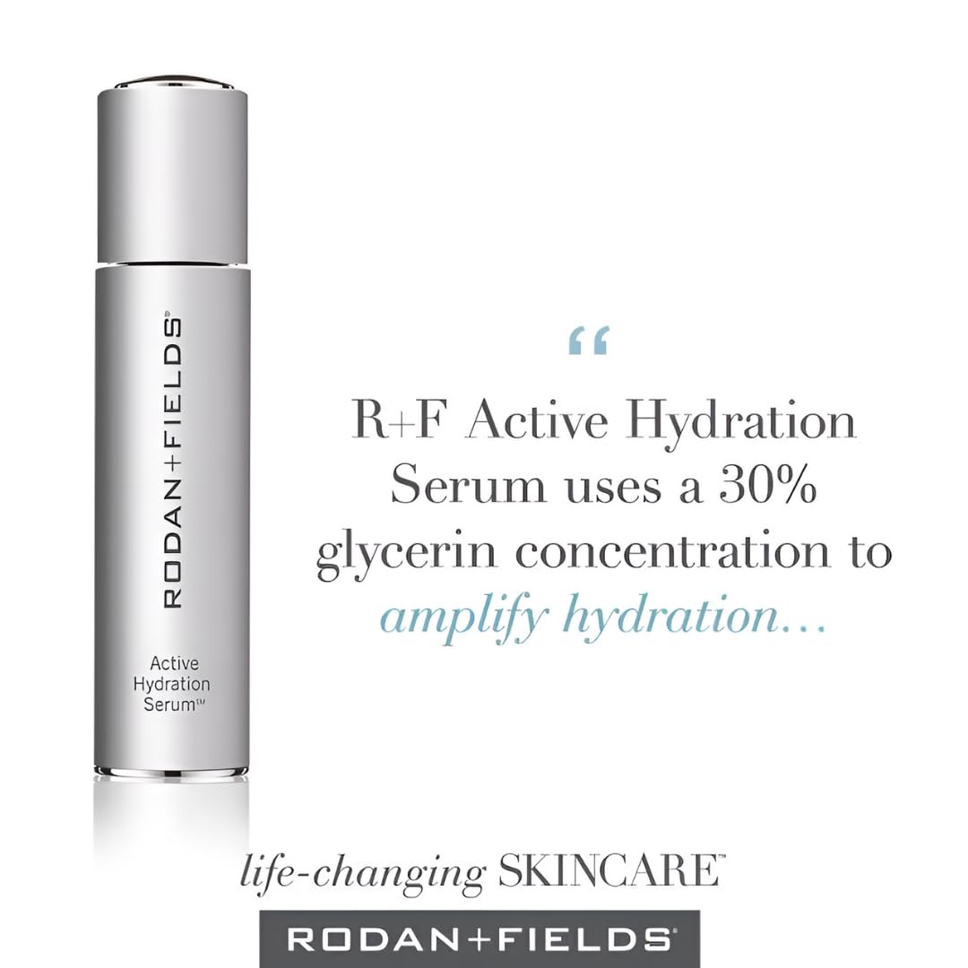Rodan + Fields Active Hydration Serum 1.0 Fl Oz - Intense Moisture Boosting Facial Serum for Dry Skin, Hydrating & Plumping Formula - Perfect for Daily Skincare Routine & Nighttime Hydration Treatment
