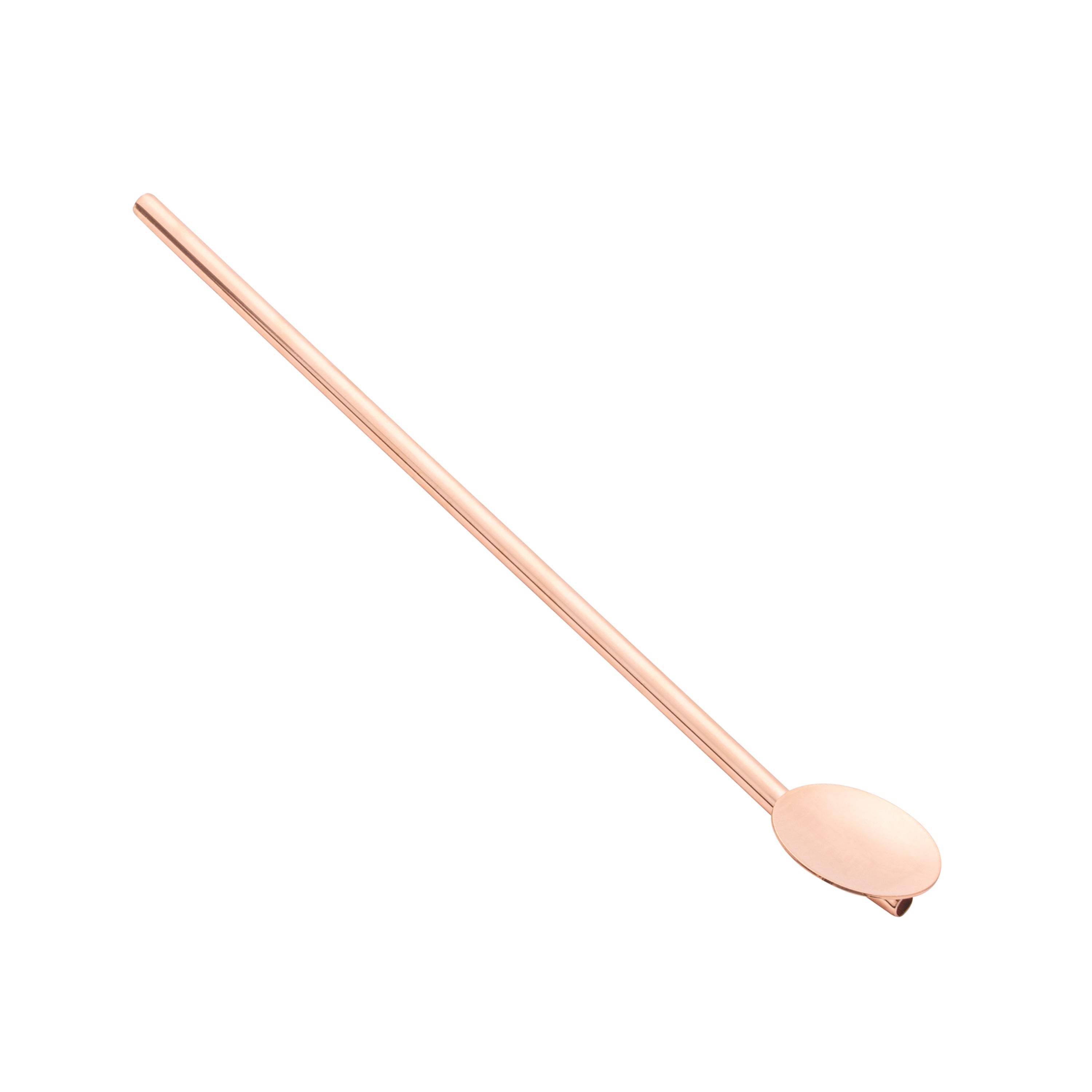 Premium Copper-Plated Stainless Steel Julep Spoon Straws - Set of 2 (7.5