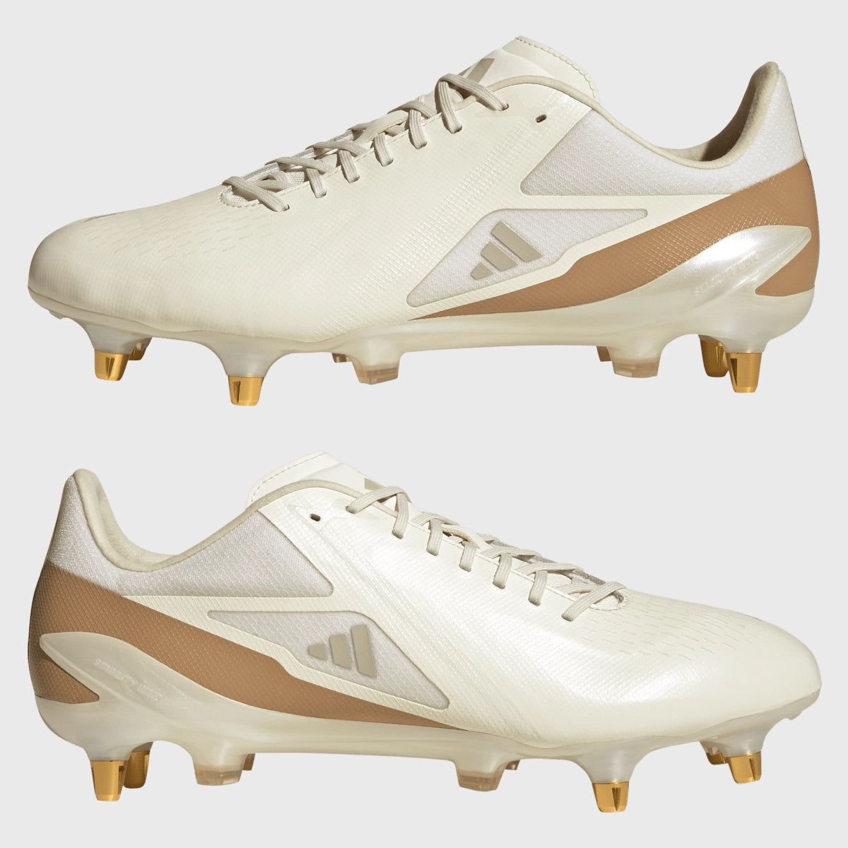 Adidas Adizero RS15 Pro SG Rugby Cleats - Off White | Lightweight & Durable for Rugby Matches & Training