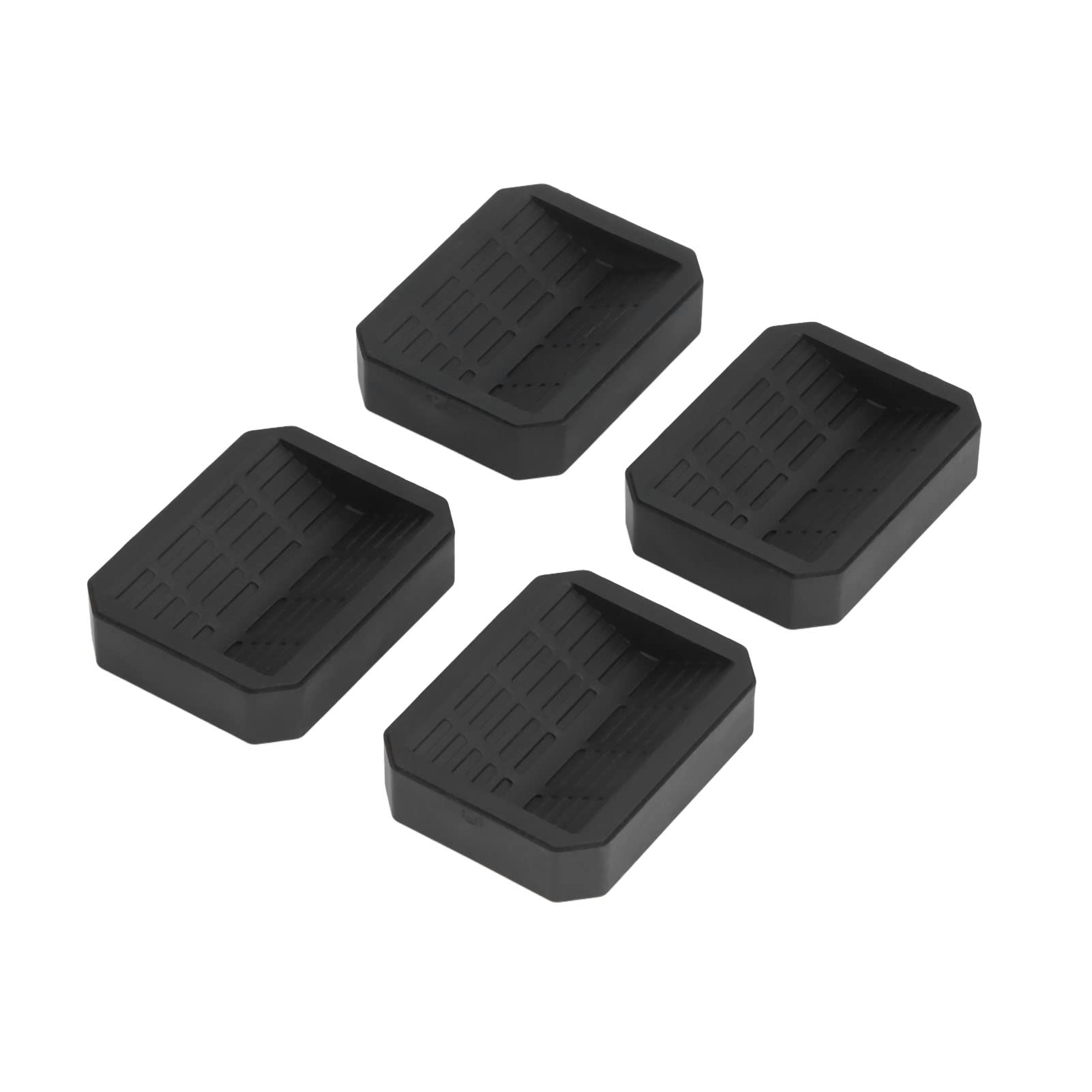Durable Rubber Chair Caster Stoppers & Cups - Heavy Duty Floor Protectors for Bedroom, Living Room, Home Office | Prevents Floor Scratches & Noise Reduction