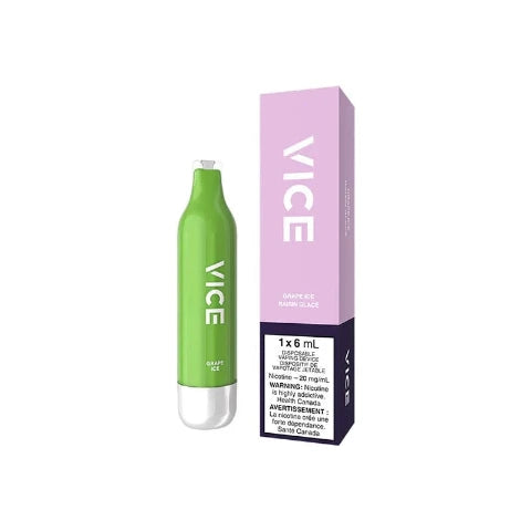 VICE 2500 Puffs Disposable Vape Pen - 6 Pack (Alberta) | Rechargeable & Portable for Travel, Parties, and On-the-Go Vaping