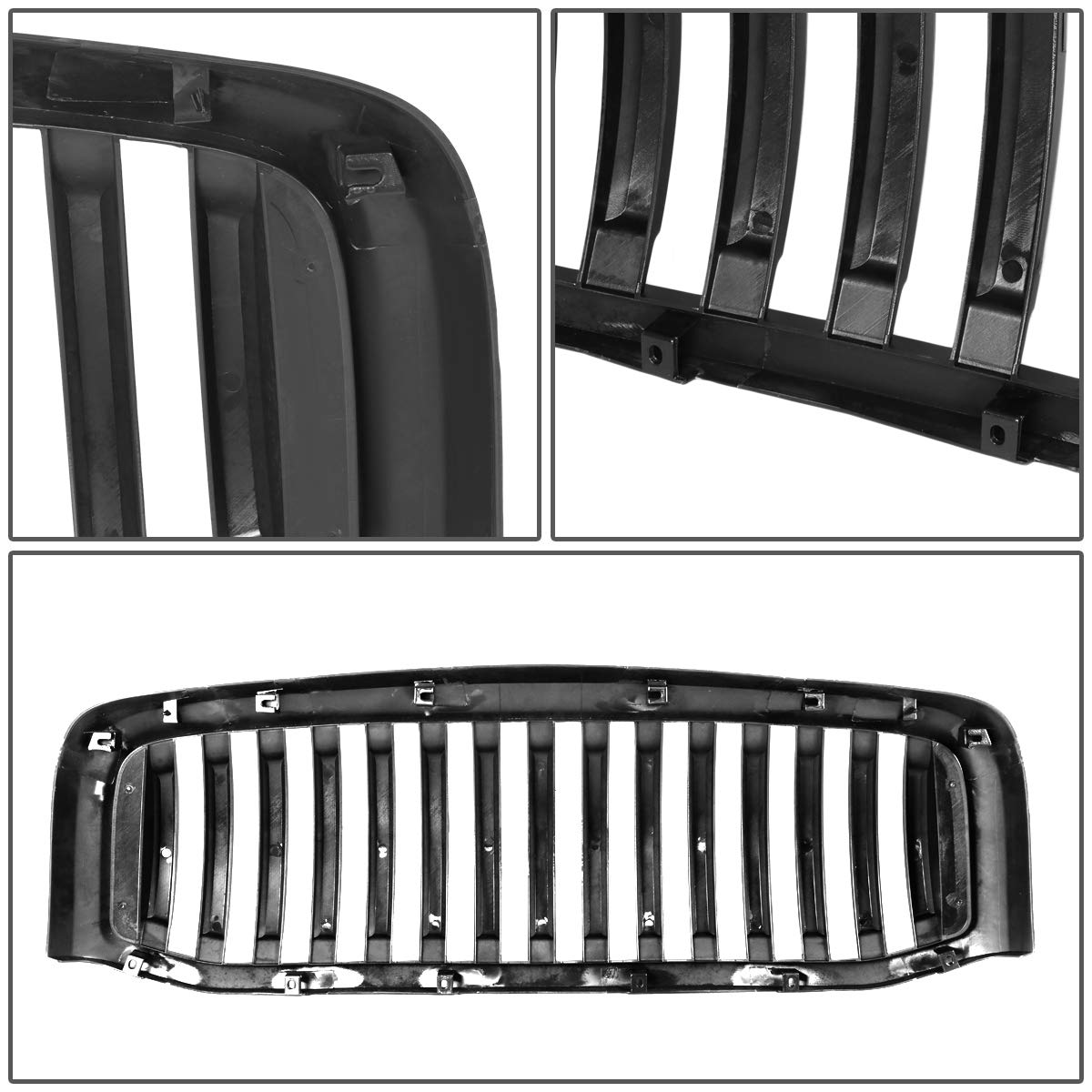 Auto Dynasty Matte Black Vertical Front Hood Bumper Grille for Dodge Ram 1500/2500/3500 (2006-2009) | Heavy-Duty Truck Accessory for Off-Road & Customization