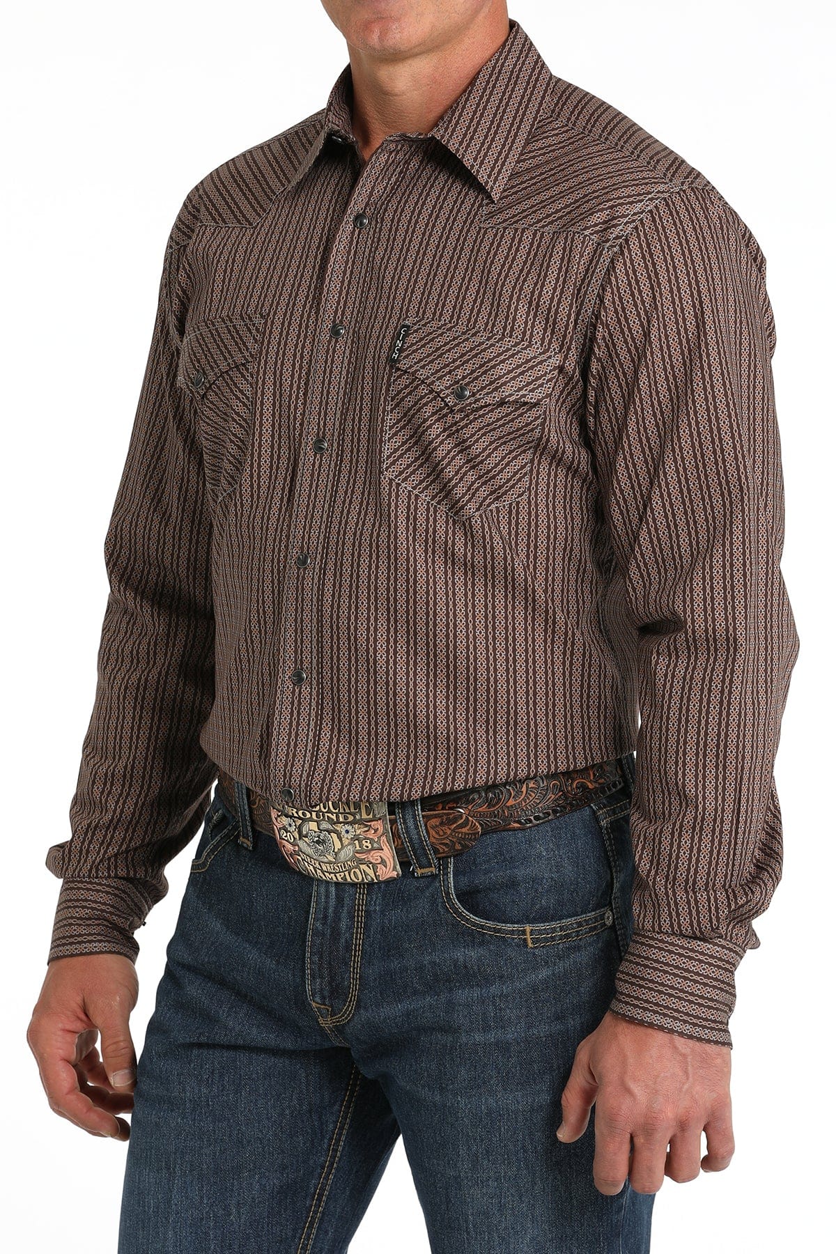Men's Long Sleeve Snap Button Plaid Shirt - Casual Western Style for Outdoor, Work & Everyday Wear