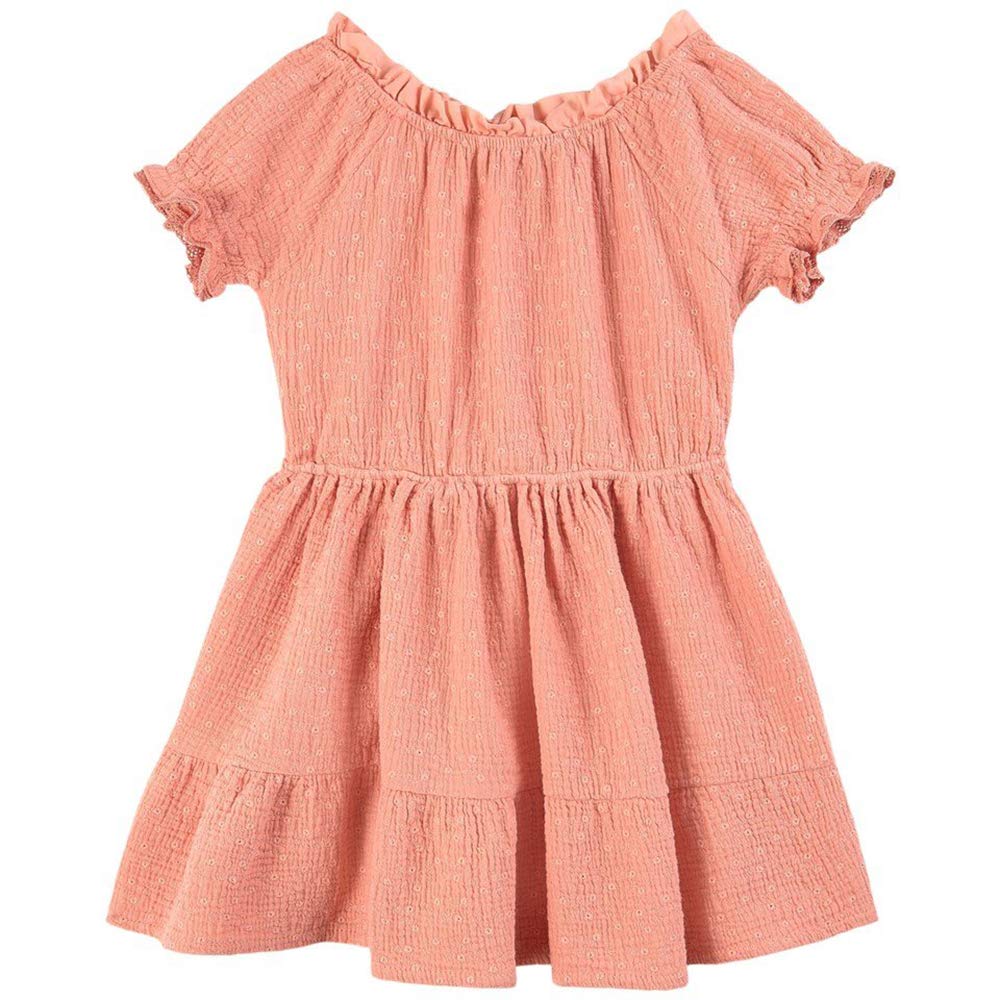 Vintage Embroidered Girls Dress for Toddler & Kids - Floral Boho Style (Sizes 2T-10) | Perfect for Birthday Parties, Photo Shoots & Special Occasions