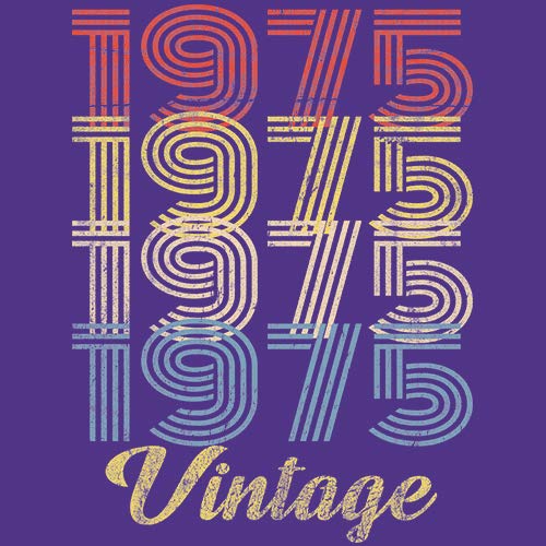 1975 Vintage Retro 50th Birthday T-Shirt for Women - Perfect 50th Birthday Gift Idea - Great for Parties, Celebrations & Milestone Events