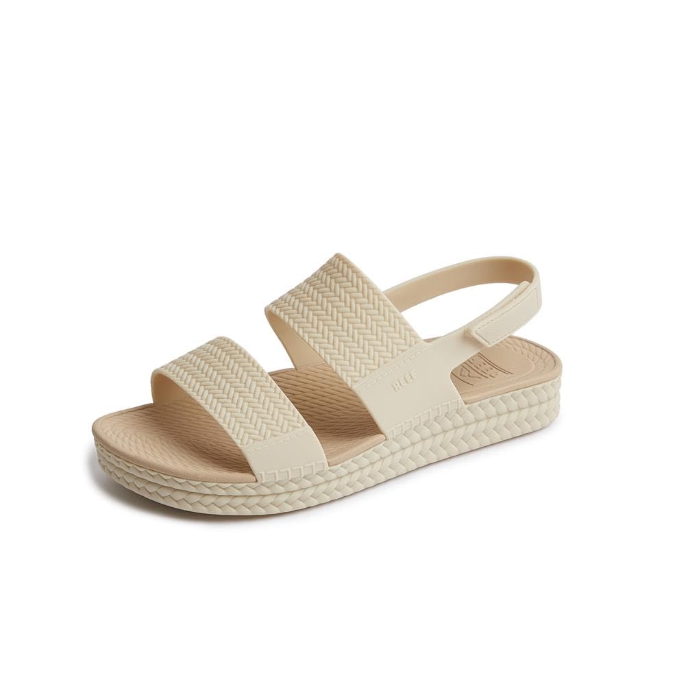 REEF Water Vista Women's Platform Sandals - Adjustable Velcro Strap Water Shoes for Beach, Pool & Summer Outdoor Activities