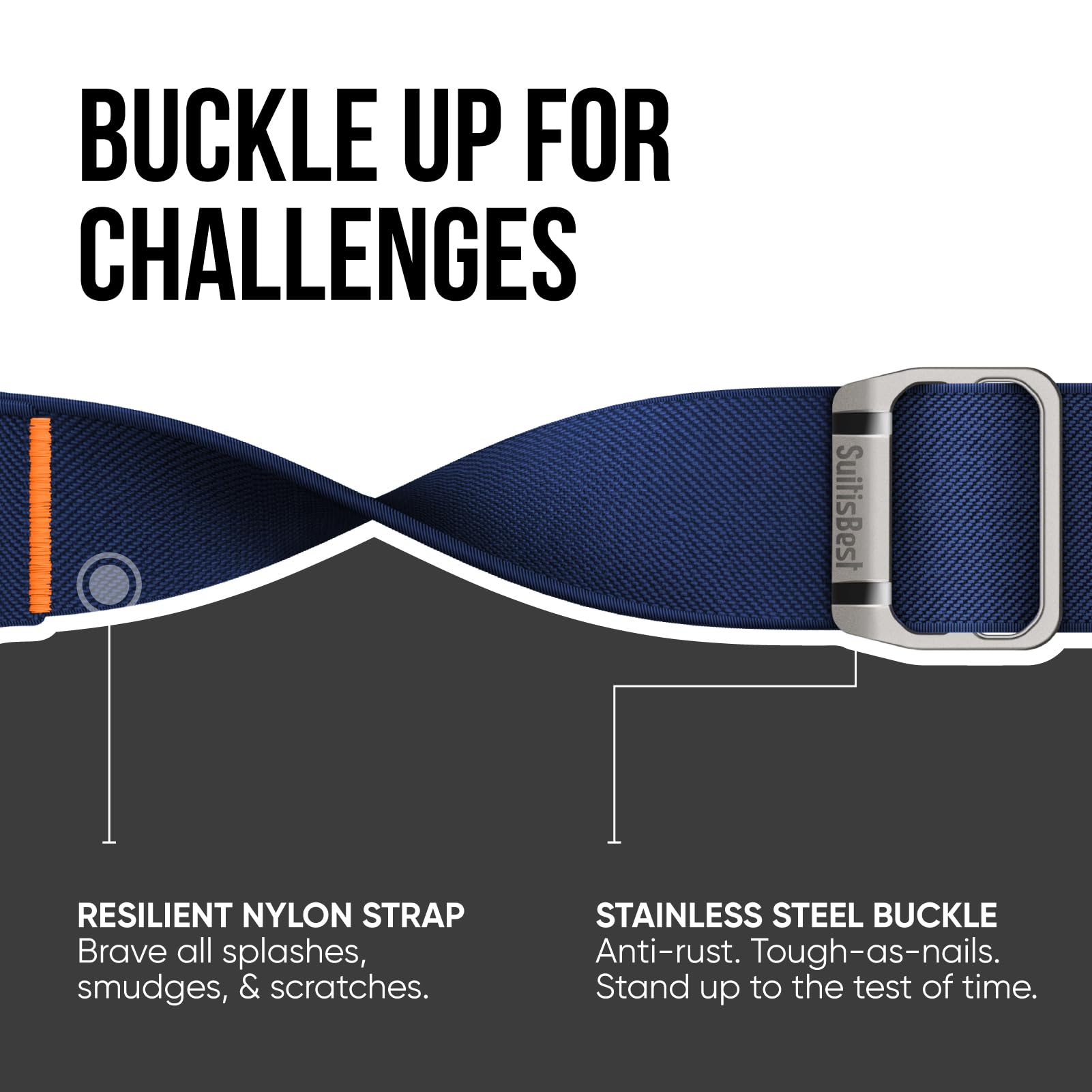 Suitisbest Sport Band for Apple Watch Ultra 2/Ultra - 49mm 45mm 44mm 42mm Nylon Solo Loop Replacement Strap - Compatible with iWatch SE Series 8/7/6/5/4 - Perfect for Running, Gym & Outdoor Activities
