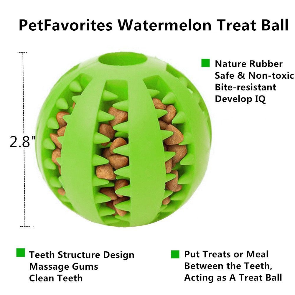 Interactive Dog Treat Dispensing Toy - 4 Pack IQ Puzzle Balls for Mental Stimulation, Dental Health & Slow Feeding | Perfect for Boredom Relief, Teething Puppies & Portion Control | Indoor & Outdoor Playtime Fun