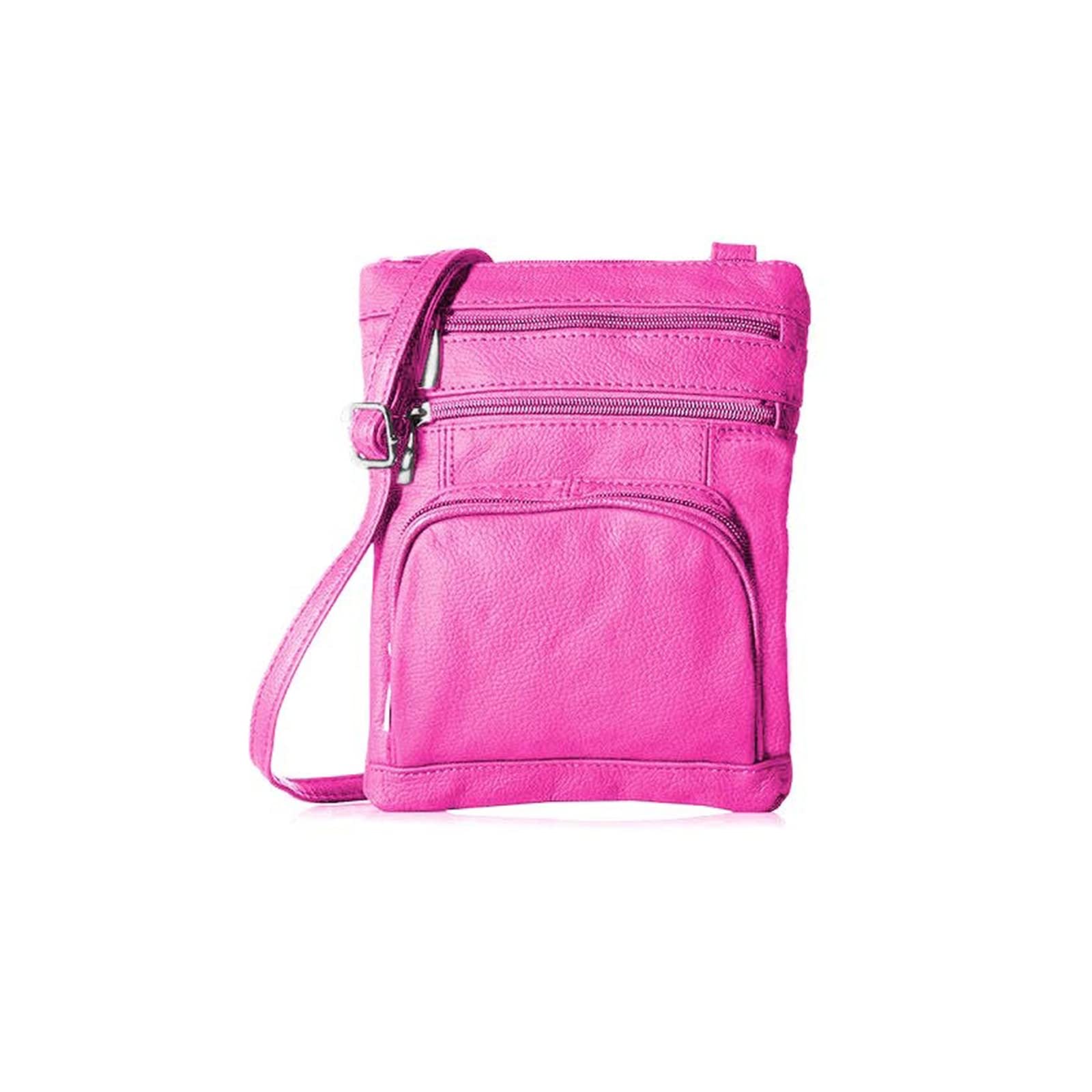 Krediz Genuine Leather Crossbody Bag for Women - Adjustable Strap, Multiple Pockets, Soft & Durable - Perfect for Daily Use, Travel, Shopping & Work Commute