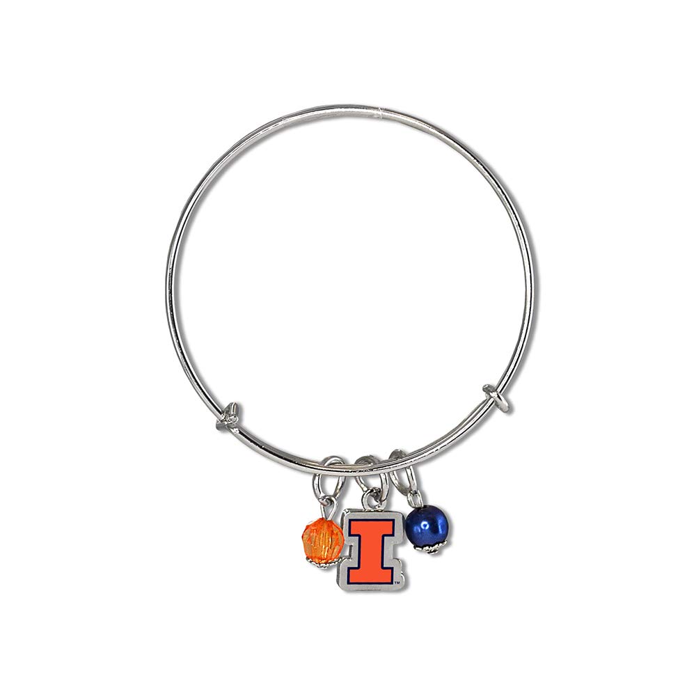 Officially Licensed NCAA College Bangle Bracelet - Adjustable Up to 8 Inches | Fan Frenzy Gifts | Team Spirit Jewelry for Women & Men | Perfect for Game Day, Graduation & School Pride