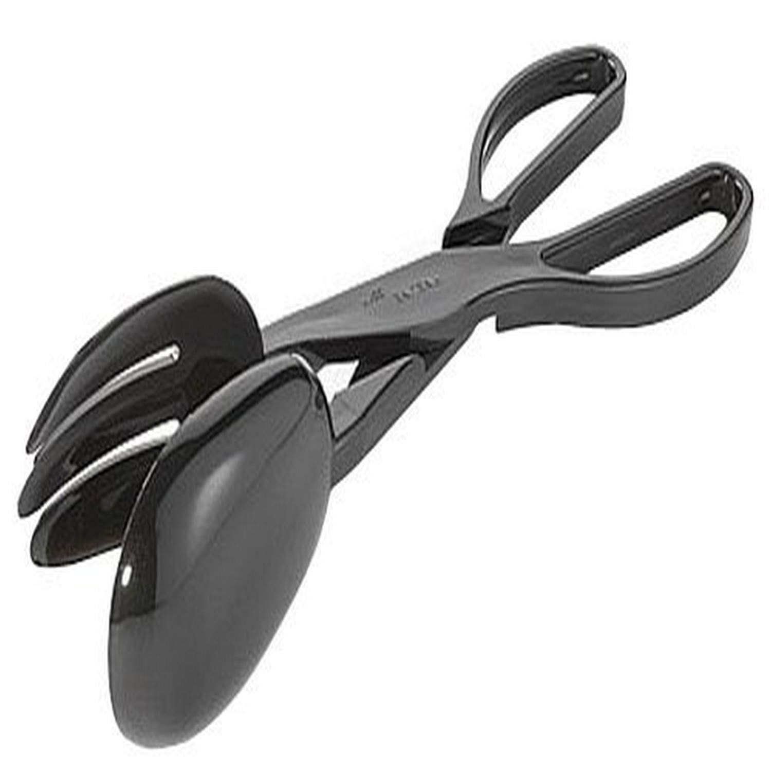 Premium Black Salad Scissors & Tongs Set - 48-Piece Fineline Settings Platter Pleasers for Restaurants, Catering & Home Entertaining