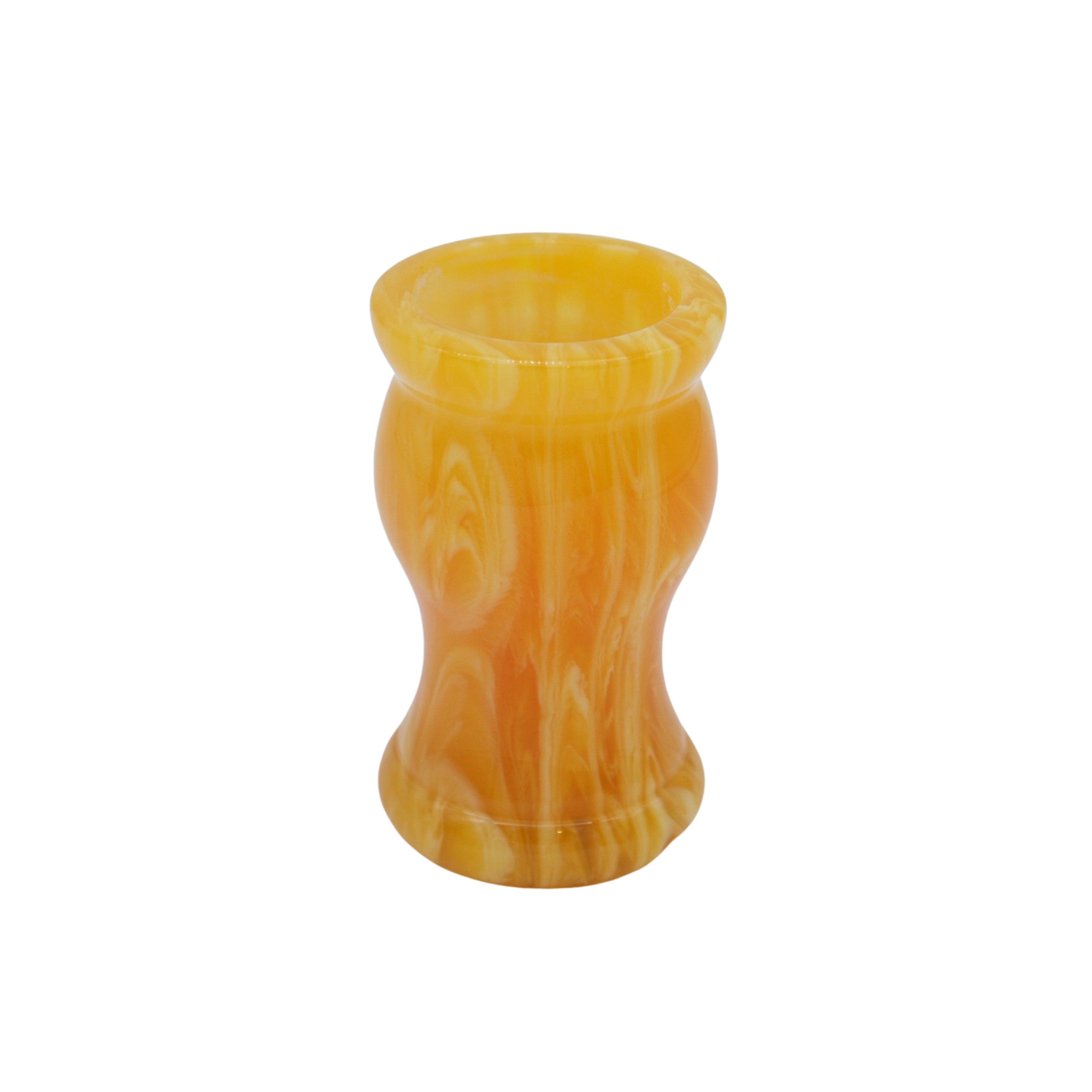Premium Amber Handcrafted Shaving Brush Handle for Men - Fits 24mm & 26mm Knots - Luxury Wet Shaving & Grooming Gift for Father's Day, Birthday & Special Occasions
