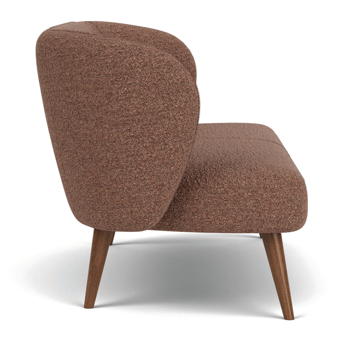 Kathleen Boucle 2 Seater Sofa - Modern Upholstered Loveseat for Living Room, Apartment & Office - Soft Chenille Fabric with Solid Wood Frame - Compact Couches for Small Spaces