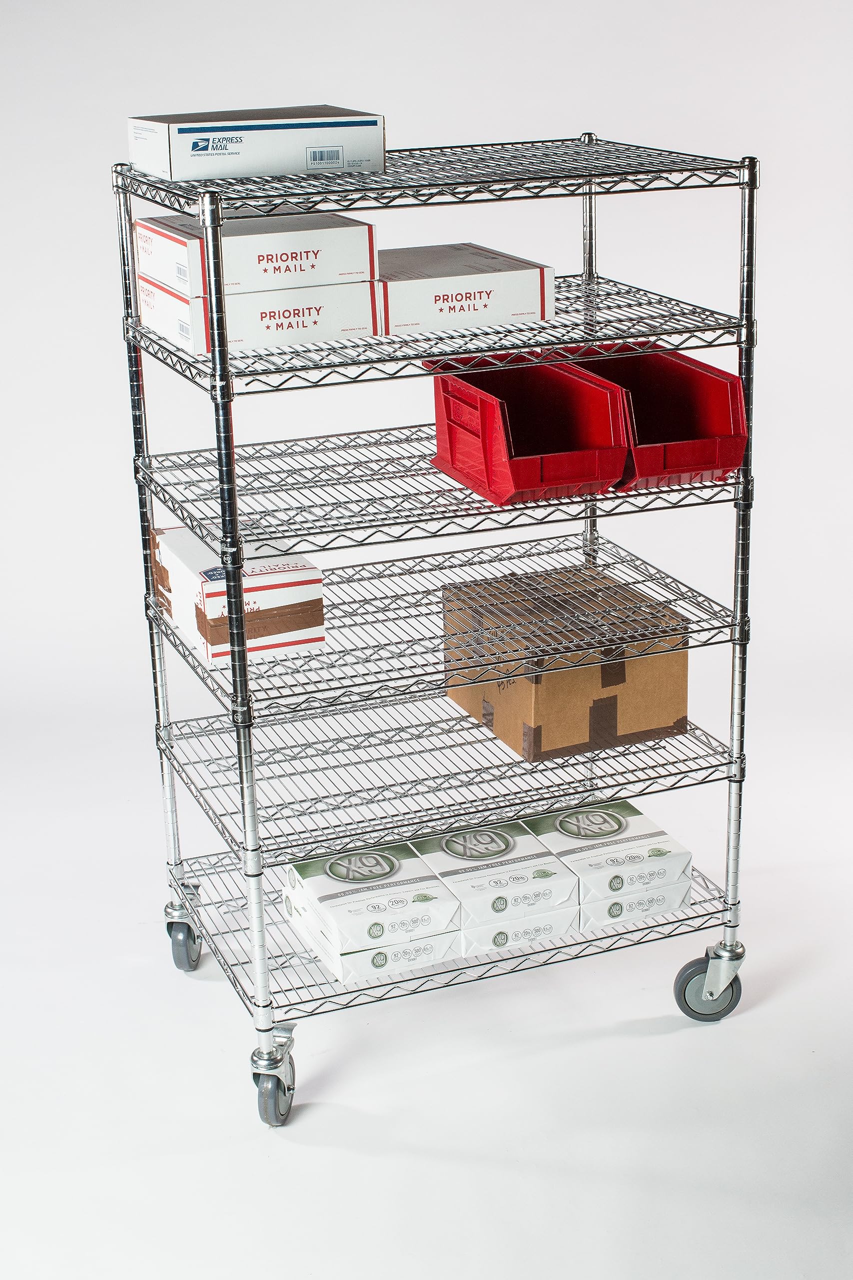 Omega 5-Tier Heavy Duty Wire Shelving Unit - 14
