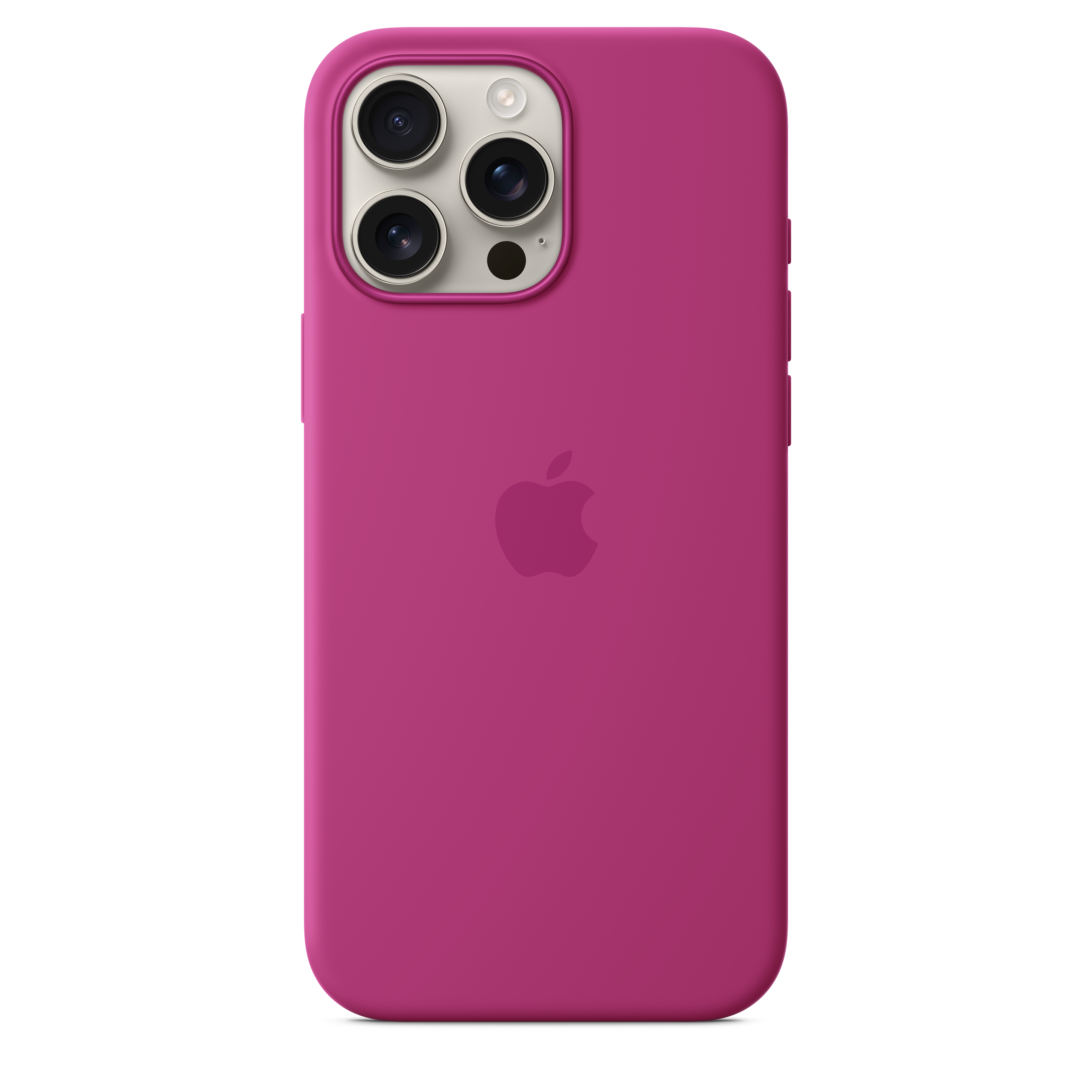 MagSafe Silicone Case for iPhone 16 Pro Max - Fuchsia Pink | Slim Protective Cover with Magnetic Alignment | Perfect for Daily Use, Work & Travel