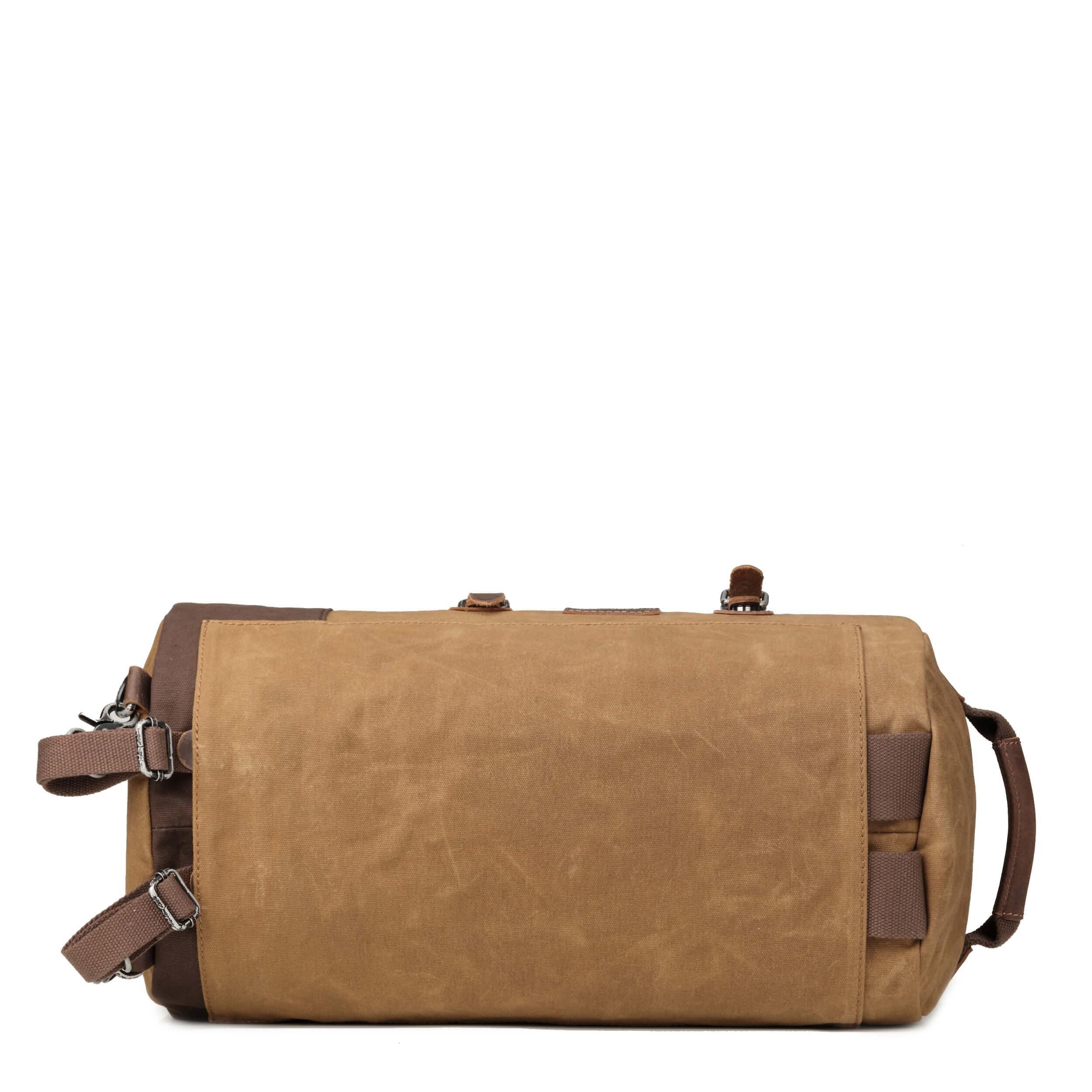 TRP0444 Troop London Heritage Canvas Duffel Backpack - Vintage Style Travel Bag for Men & Women - Perfect for Gym, Weekend Getaways & Business Trips