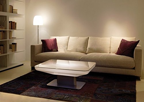 GOWE H56 LED Illuminated Modern Dining Table for 4 People - Studio LED Coffee Table for Bar, Meeting Room, Living Room & Events - Perfect for Home Decor, Office Meetings & Party Gatherings