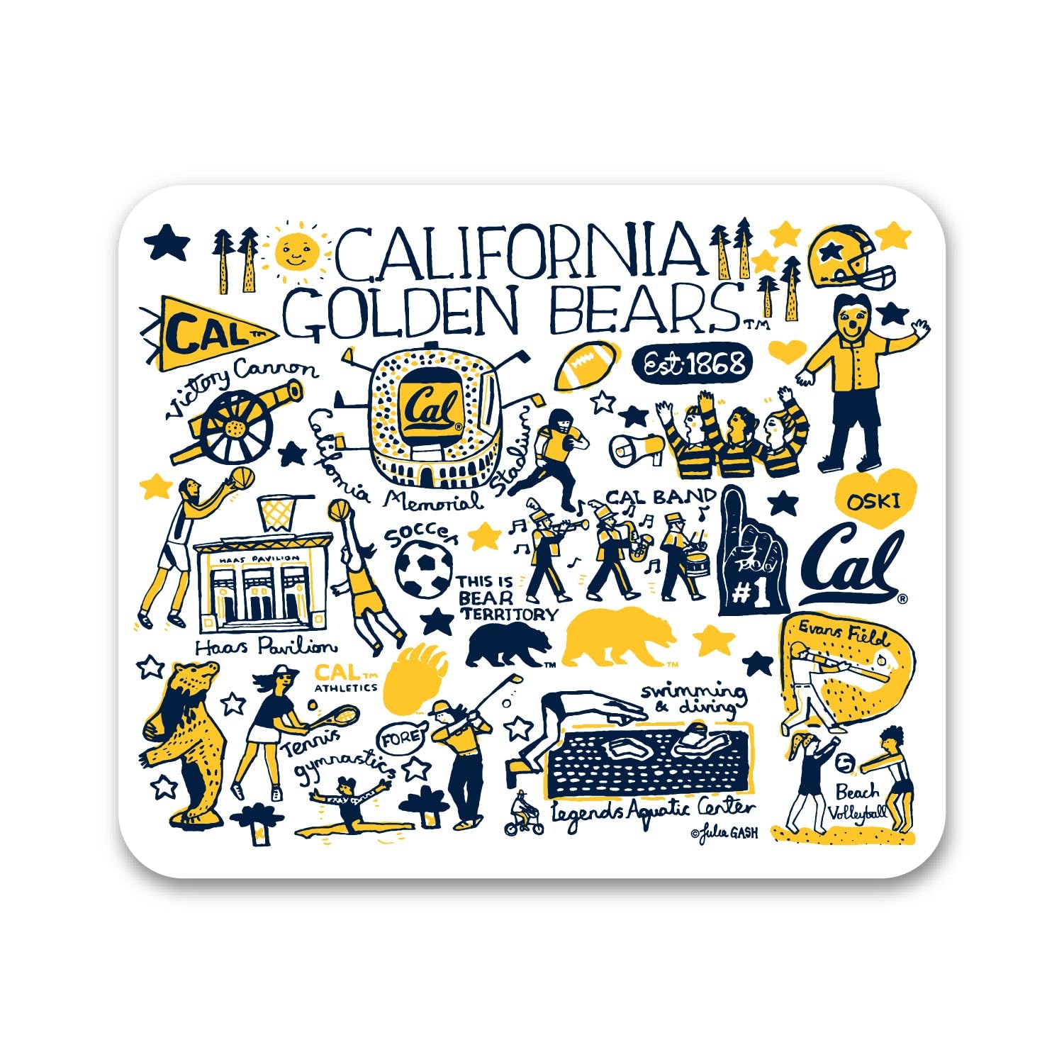 Premium Mouse Pad with Non-Slip Base - UC Berkeley Themed Fabric Gaming Mousepad (Standard/Floral Pink) for Office, Gaming & Computer Workstations