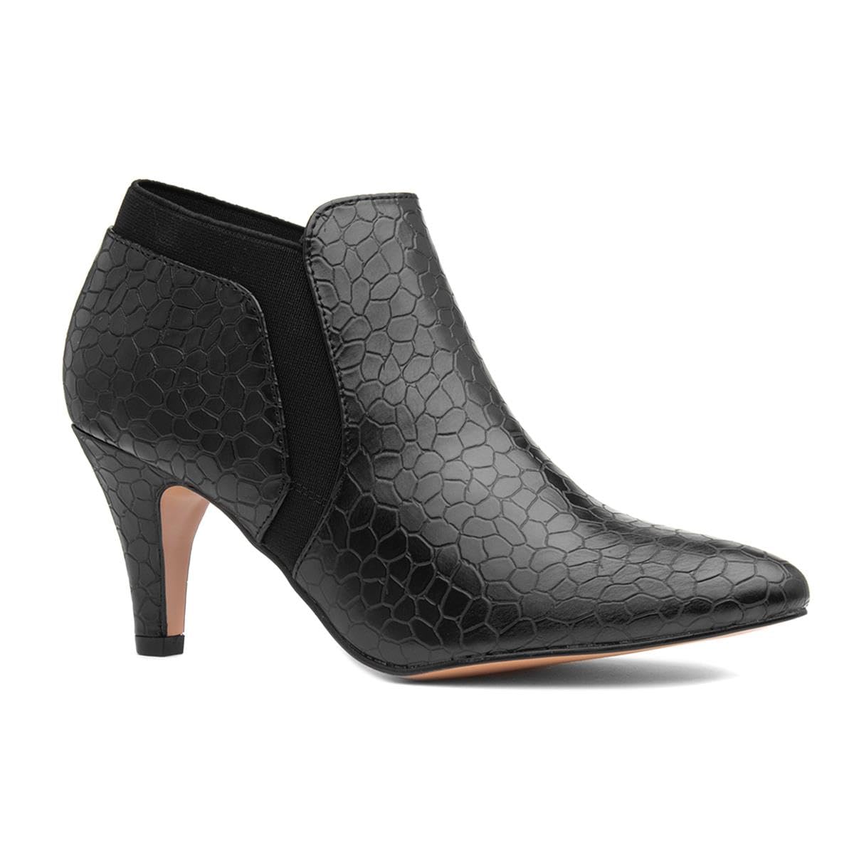 Lotus Kristina Women's Black Dress Pumps - UK Size 8 - Elegant Pointed Toe Formal Shoes for Office, Wedding & Evening Events