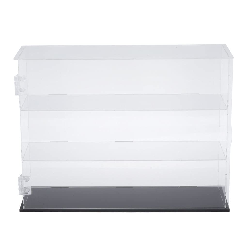 3-Tier Acrylic Display Case for Action Figures, Dolls & Collectibles - Countertop Desktop Organizer Stand for Model Showcase, Retail Store Display & Home Decor Storage