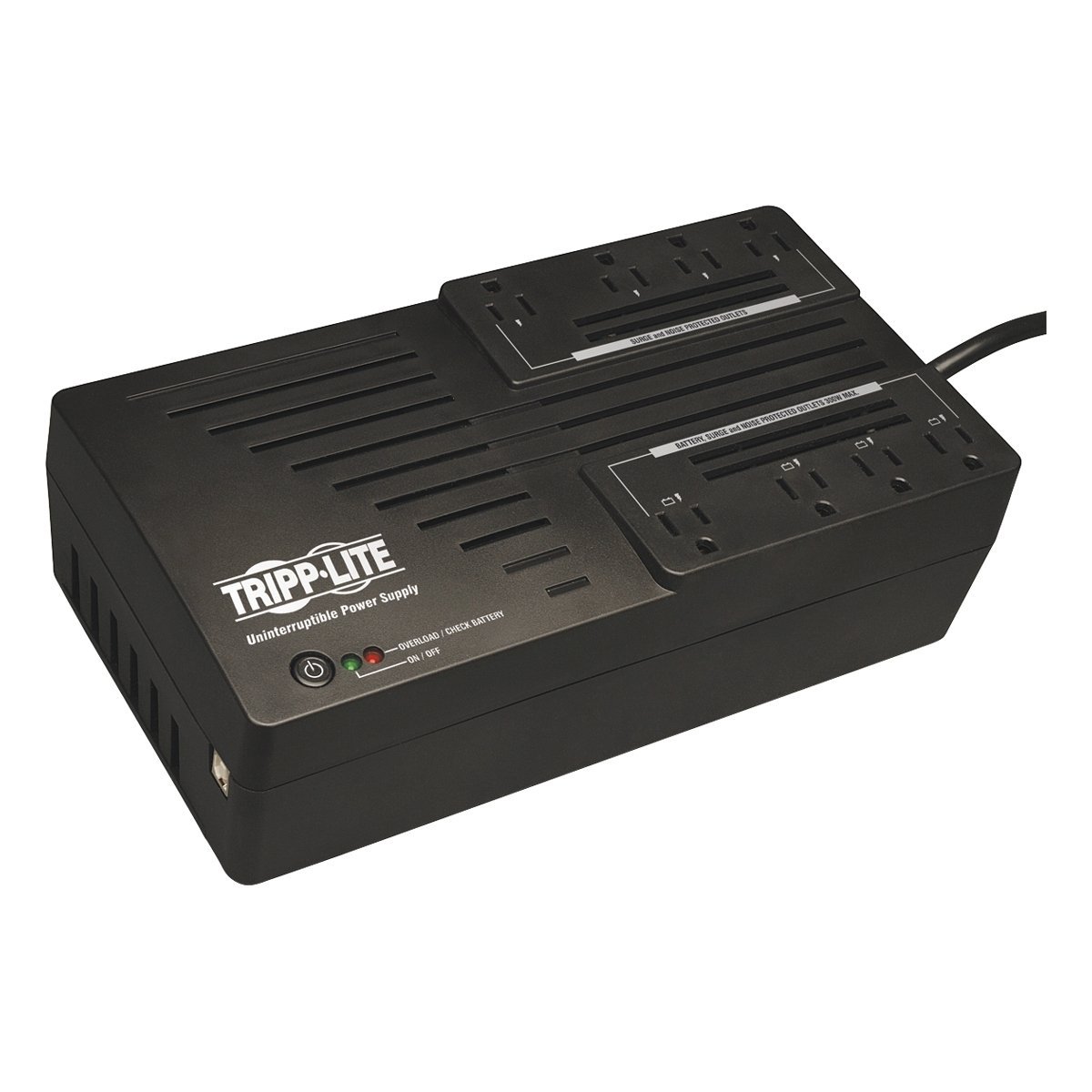 TRIPP LITE 700VA Desktop UPS Battery Backup with AVR (AVR700U) - Uninterruptible Power Supply for Home Office, Computer, Router & Electronics - Reliable Power Protection During Outages & Surges