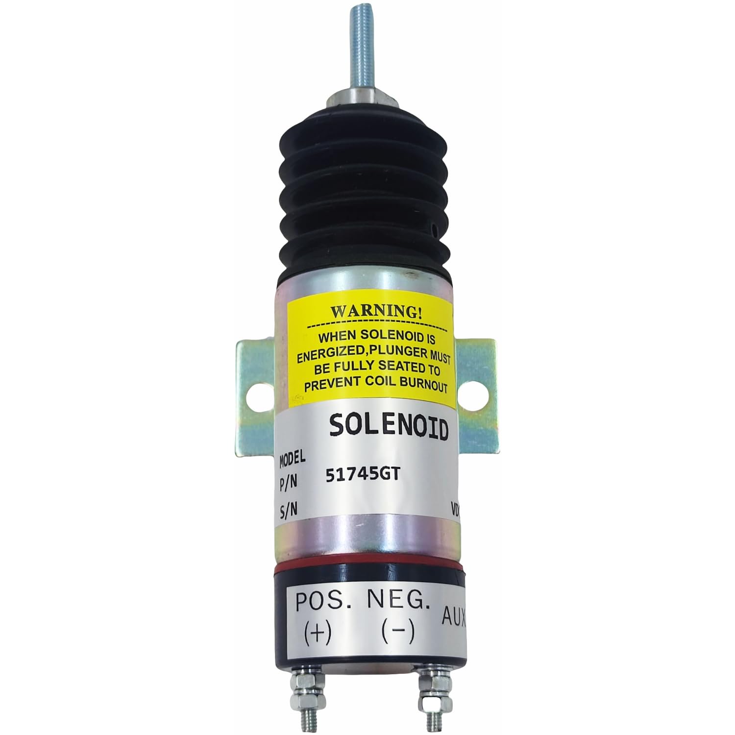 12V 2-Terminal Choke Solenoid for Genie Lift GS-2668 RT GS-2669 RT GS-3268 RT GS-3369 RT GS-4069 RT & TMZ-50/30 - Compatible with Kubota Honda HATZ Engines - Perfect for Engine Starting Systems and Heavy Equipment Maintenance