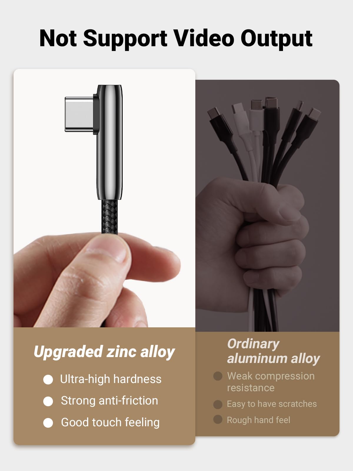 UGREEN 90 Degree Right Angle USB C to USB A Cable 3.3FT - Braided Nylon Fast Charging Cord Compatible with iPhone 15 Series, iPad Pro/Air, Samsung Galaxy S24/S23/S10, Google Pixel 8/7 - Perfect for Gaming, Car Charging & Tight Spaces